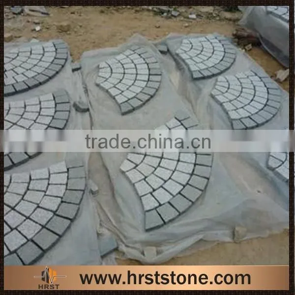 Outdoor nature grey granite paving stone
