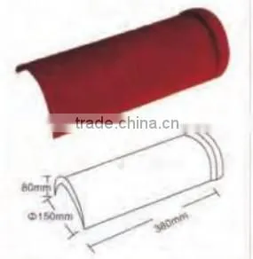 Roof Ridge Tile, Circular hip