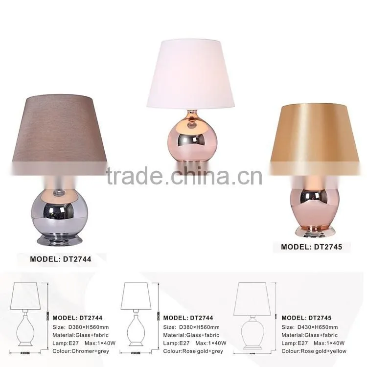 Modern iron lighting gall ball table lamps for hotel/oriental
