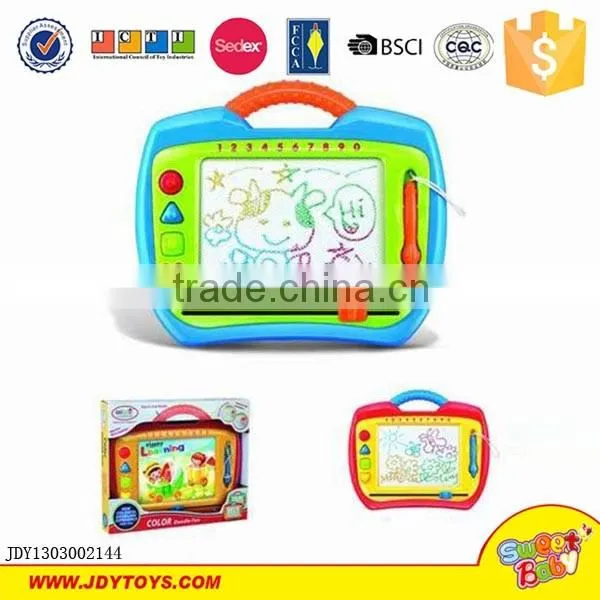 Children educational plastic color magnetic writing board for kids