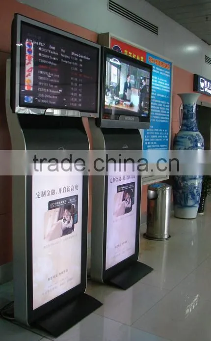 46 inch high quality dual screen internet kiosk