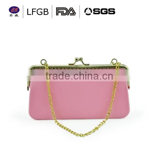 China wholesale silicone side bags for girls / High quality funky clutch bag women