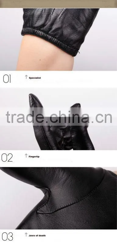 fashion style sheepskin leather glove