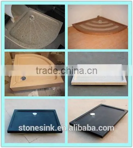 Honed natural stone bathroom marble tray