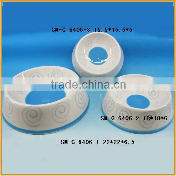 wholesale ceramic pet bowl dog bowl