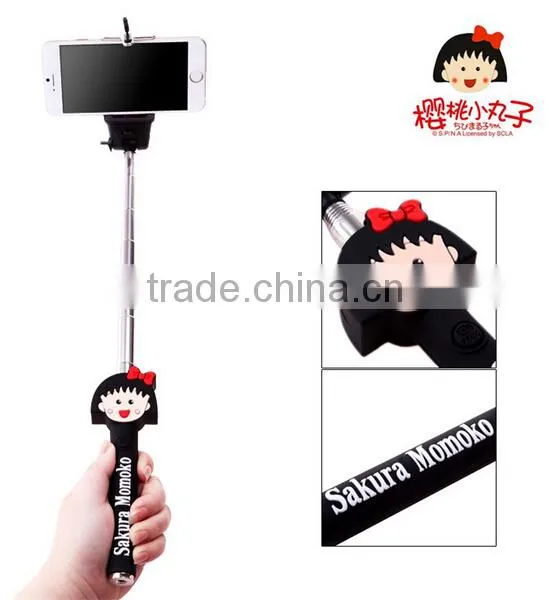 Factory Wholesale Hello Kitty Baymax Micky Selfile Stick No Bluetooth No Battery