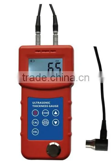 Measuring hard material ultrasonic pipe wall thickness gauge