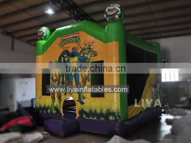 inflatable bouncer slide with multi cartoon theme from LIYA Factory