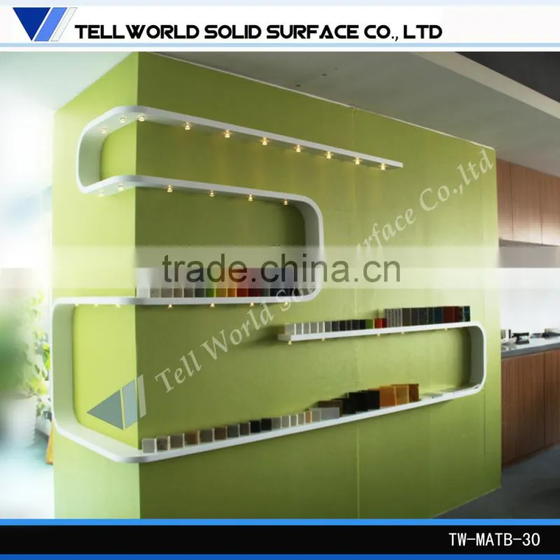 Artificial stone colorful movable bookshelf for children