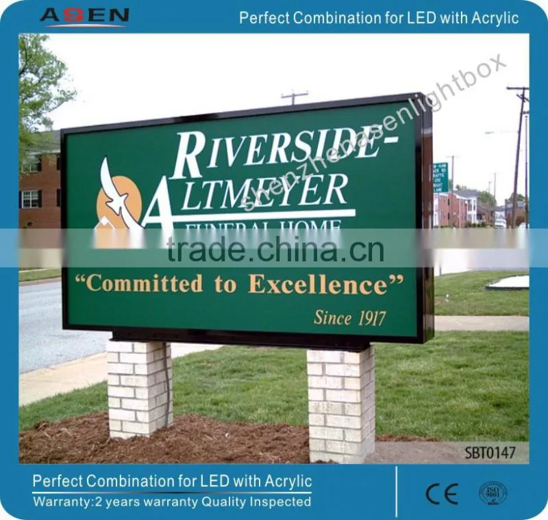Loackable Outdoor LED Light Box 1200x2000mm