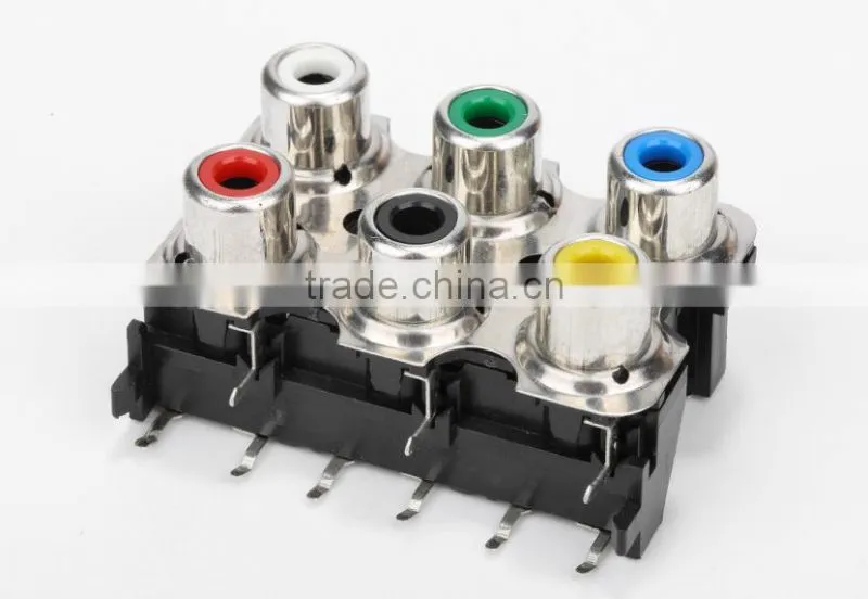 6 pin and 6 holes AV socket wth best seller