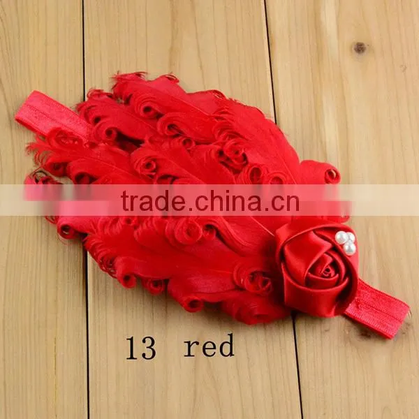 ostric wholesale feather headbands,pink feather headband