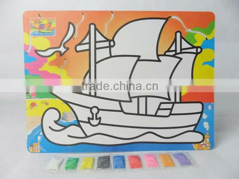 Children sand painting toy
