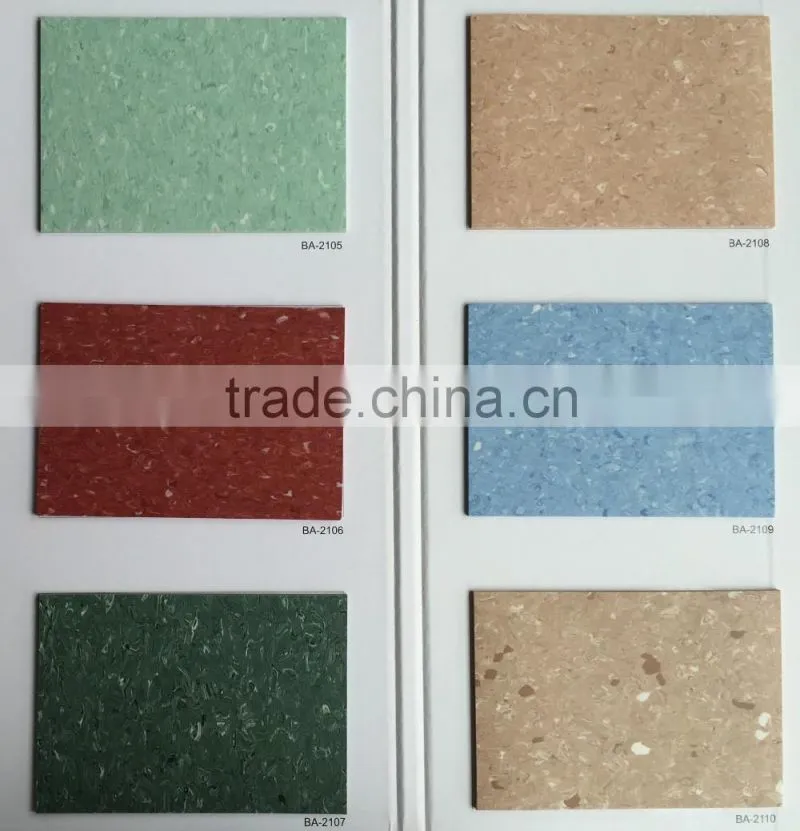 Durable Homogeneous PVC Vinyl Flooring Roll