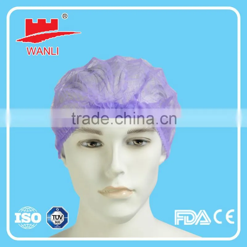 disposable surgical caps colorful High Quality Low Price Hotel Use Disposable White Shower Cap
