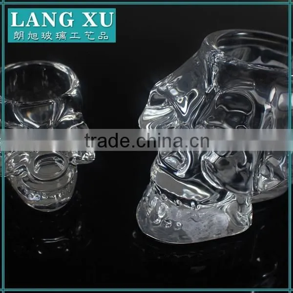 Glass skull candle holder wholesale for Candles