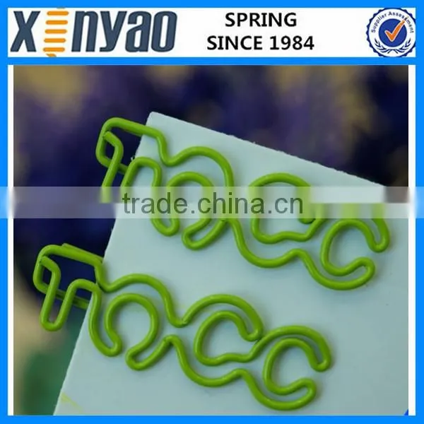 hight quality promotional gifts custom logo metal letter shape paper clips