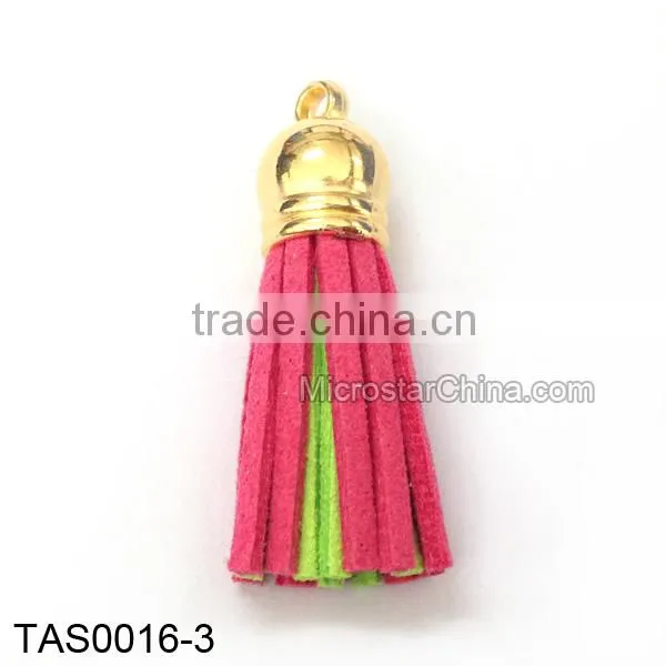 Hot Selling Beautiful Double Colors Korea Suede Tassel