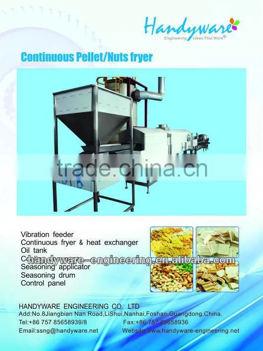 fully automatic coated sun flower seeds frying machine