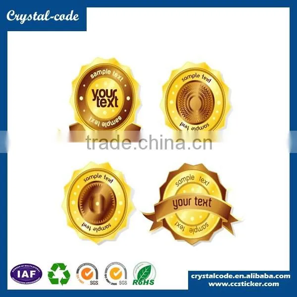 Customize size decorative perforated die cut self adhesive label