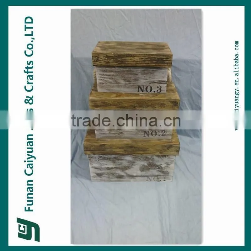 China supplier small unfinsihed antique crate wood basket