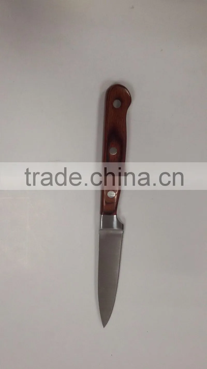 Six sets kitchen stainless steel cutlery set combination Colour wooden handle high-grade knives set