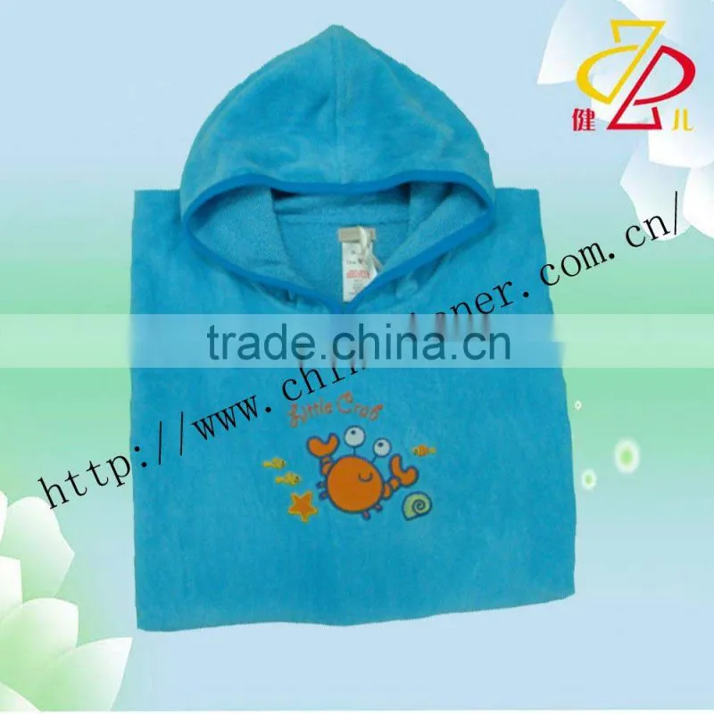 hot seller towelling poncho J100521-1