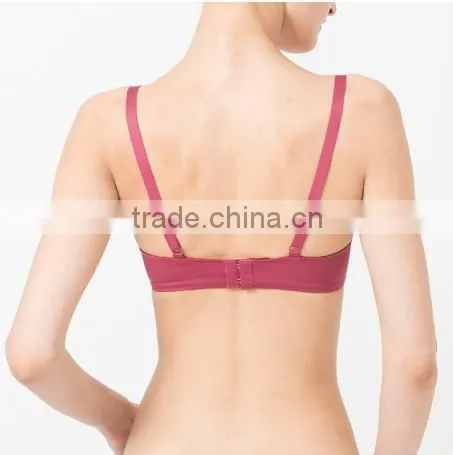 2014 new arrival ladies underwear seamless wireless soft comfortable bra