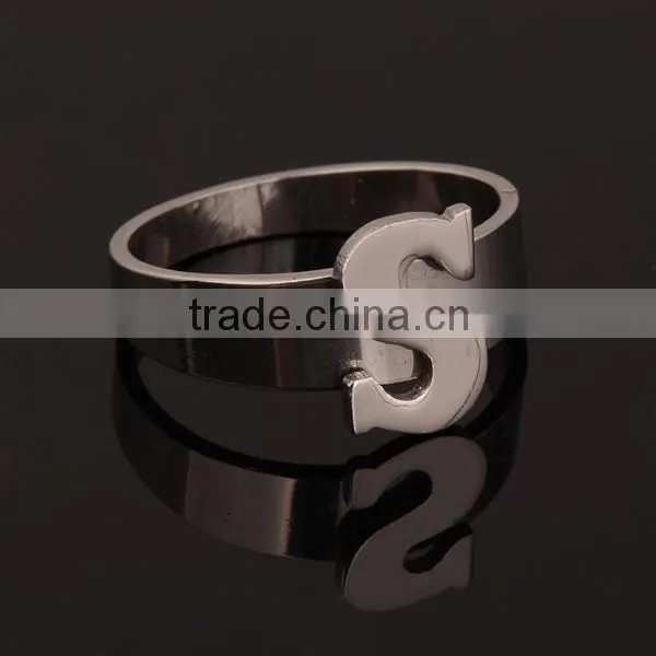 S Letter Ring