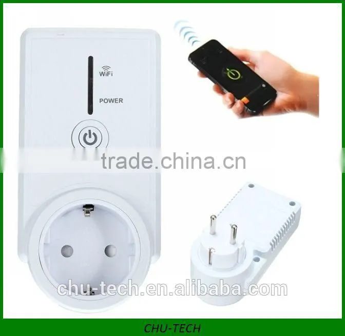 WiFi Cell Phone Wireless Remote Control Switch Smart Power Socket EU Plug