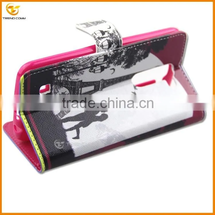 wholesale High quality flip leather cover case for LG Q10