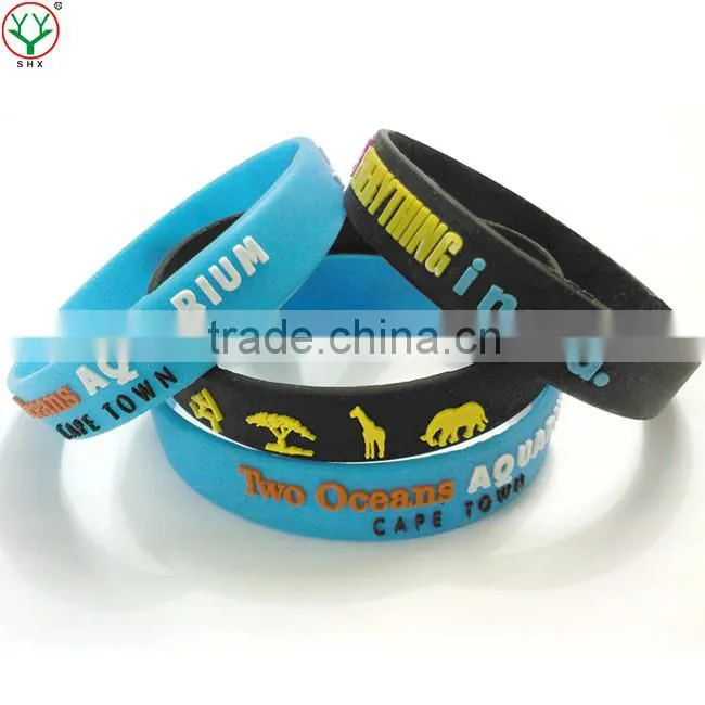 High quality men rubber bracelet rubber refill bracelet