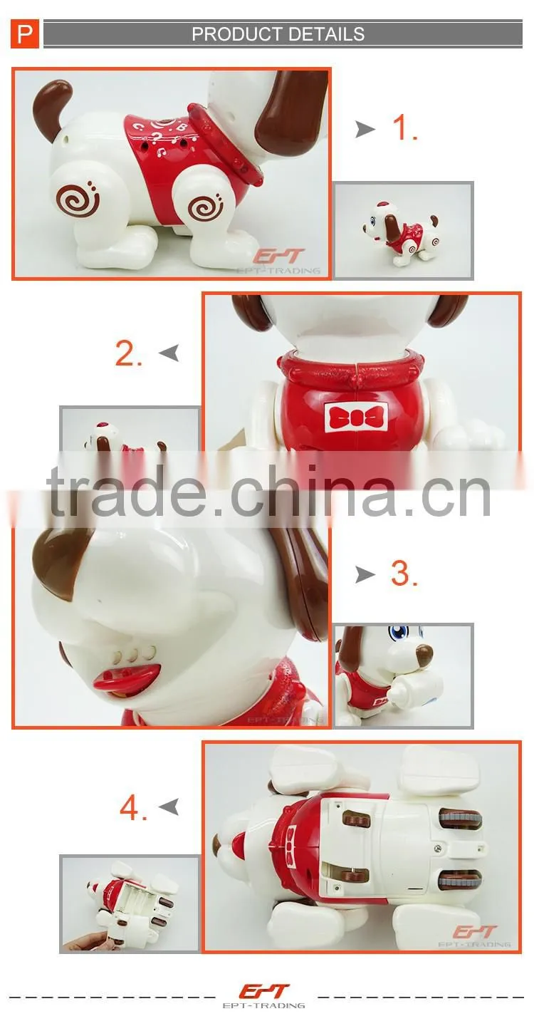 Radio control dog rc robot dog with music&light