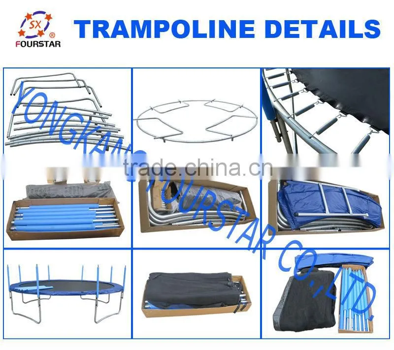Commercial Single Bungee Jumping Trampoline For Sale