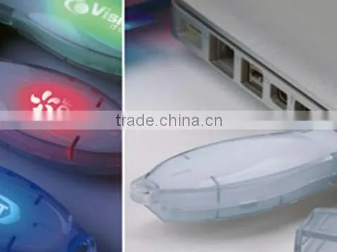 Promotion gift usb flash driver with led light 128MB to 64GB,with real capacity