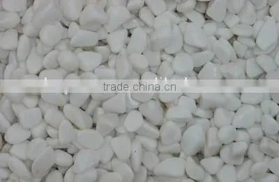Fashional white pebble stone epoxy flooring