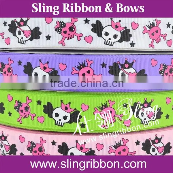 Factory Cheap Print Halloween Ribbon Decoration