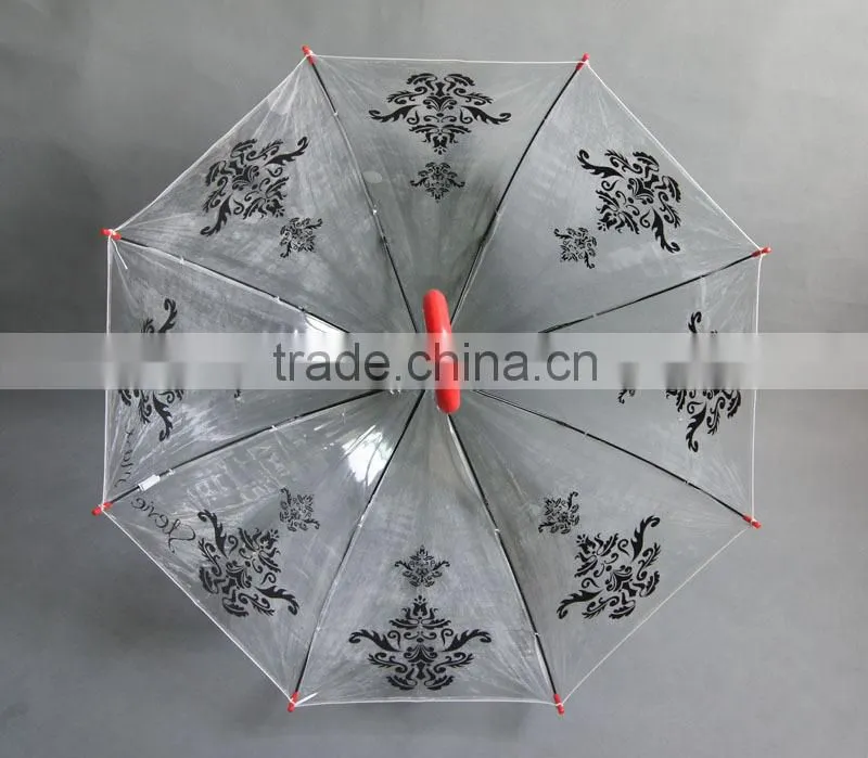 High Quality Straight Transparent Umbrella Kids Promational Umbrella