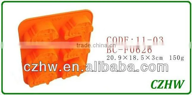 silicone cholocate mould for car shape silicone cake mould