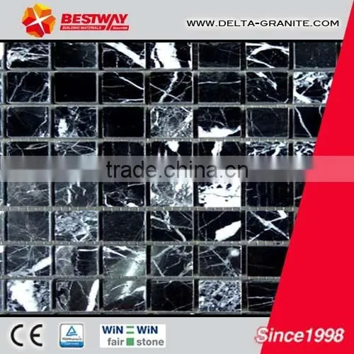 calacatta vein white marble&mosaic