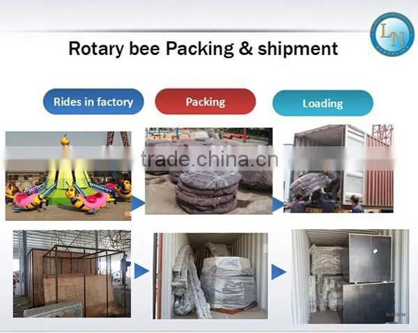 Amusement children equipment rides kids games Rotary Bee for sale