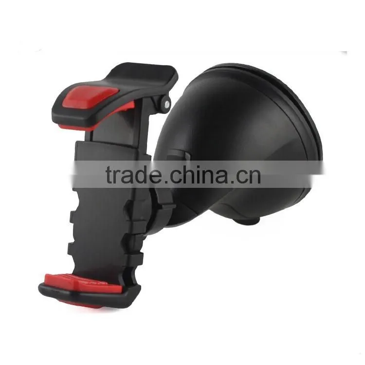 New released car mount phone holder with dual clip stand holder for smart phones