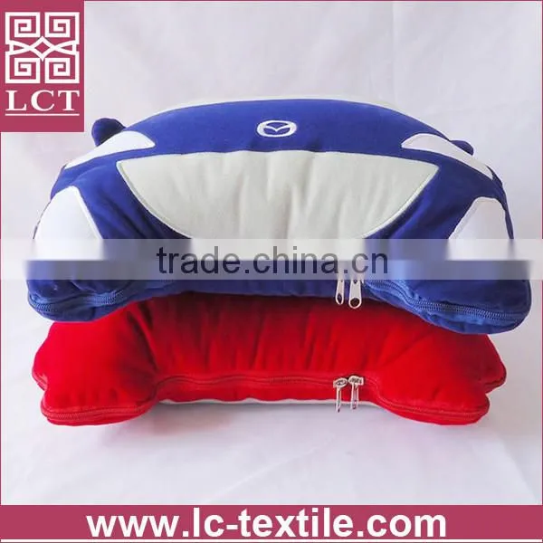 supply 2015 best selling customized patchwork polar fleece car shaped cushion accessory blanket insert(LCTP0170)