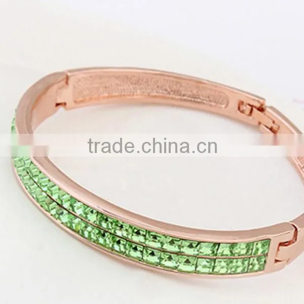 Wholesale Fashion Simple Style Gold Crystal Bracelets