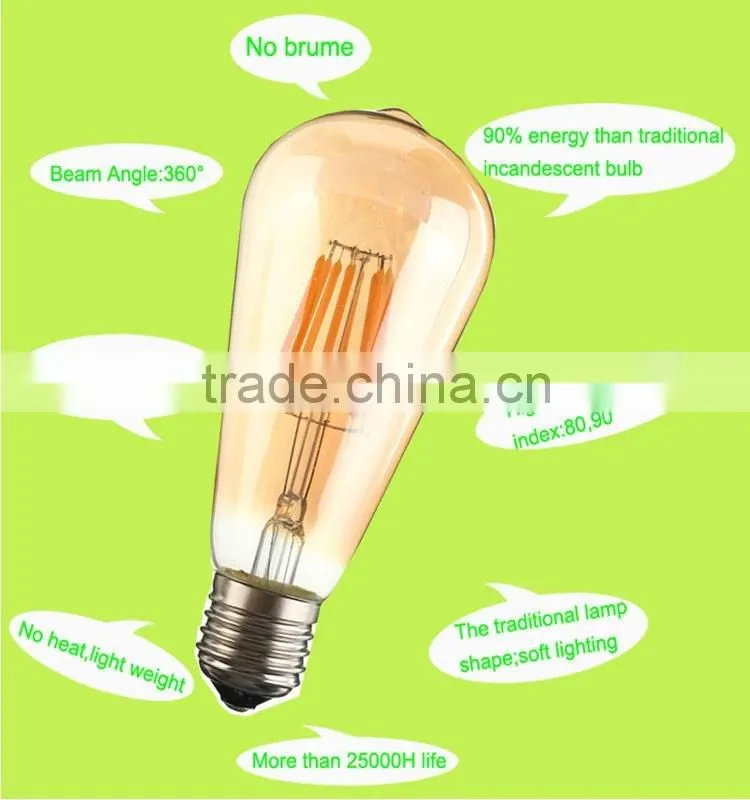 patent product!!HOT!4000K natural white color led filament 130-150lm/w high efficacy 360 degree beam angle led cob filament