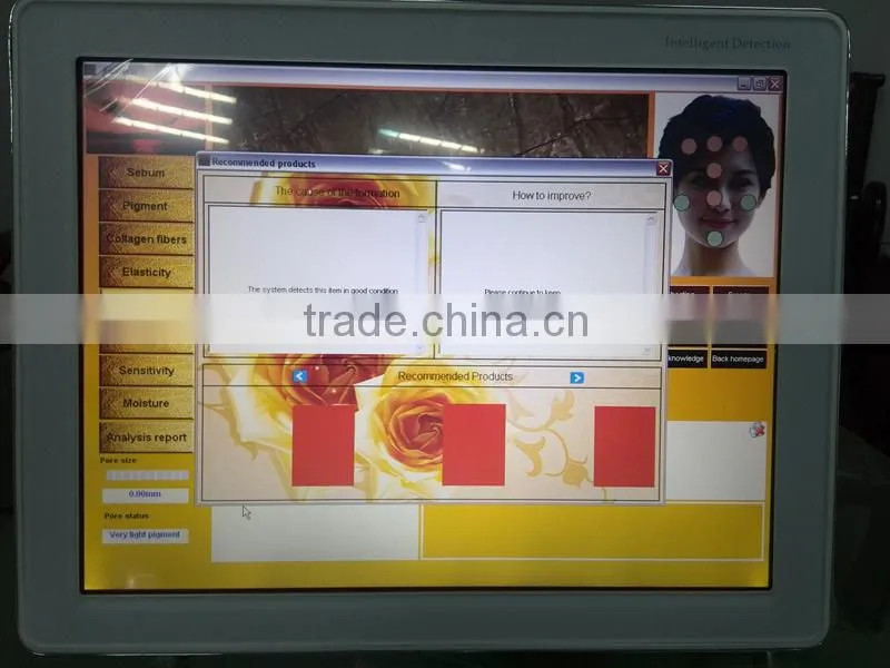 Skin analyzer magnifier machine skin analyser