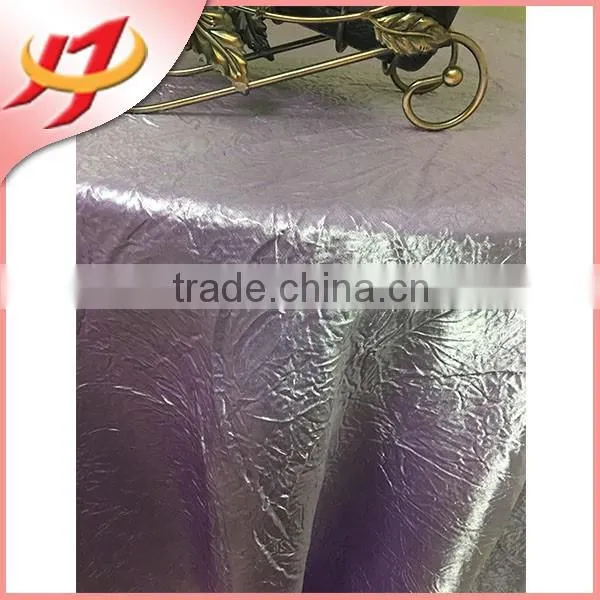 cheap polyester hot blue soft handfeel crinkle advertising nappe table cloth