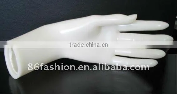 smooth plastic clench hand model