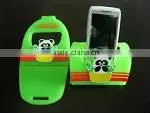 new portable soft PVC mobile phone plastic holder