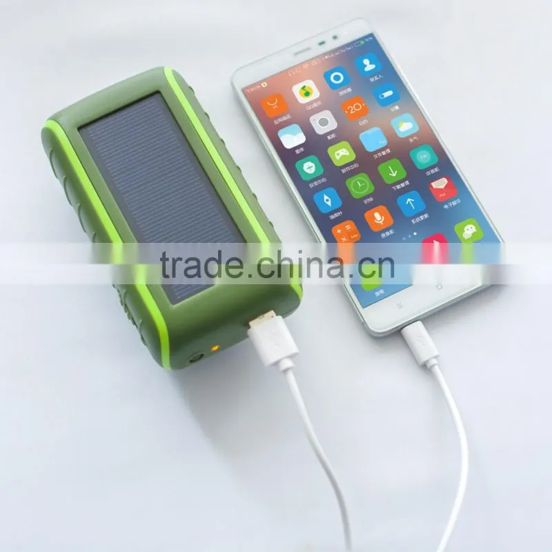 Fast charge outdoor urgent hand dynamo crank mobile charger , universal power bank charger